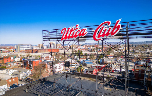 Utica Club Sign at West End Brewery Co.